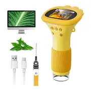 Microscope for Kids, Portable Mini USB Microscope Camera, Science Education Fun Birthday Gifts Toys for Children (Yellow)