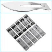 10pcs Carbon Steel No. 24 Sealed Sterile Scalpel Blades Modelling Craft Tool