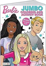 Barbie Coloring Book | Barbie and Ken Coloring Books | Barbie Jumbo Activity Book with Tanner The Dog | Multicolor | Jumbo | Officially Licensed