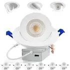 6 Inch 360+90 Adjustable Directional Gimbal LED Recessed Lights, 5CCT Dimmabl...