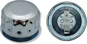Hydraulic Oil and Fuel Filler Breather Cap Vent Plug Chrome Plated Bayonet Lock Metal Cap Only