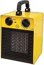 Benross 42440 2000W Industrial Fan Heater/Adjustable Thermostatic Control/Cool Air Setting/Dual Overheat Protection/Portable With Carry Handle/Low Noise