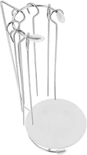 MOTHNUR 1Set Kebab Skewer Rack BBQ Hanger for Even Heat Distribution Secure Grilling for Meat Skewers Multipurpose Cooking Tool for Home Barbecue