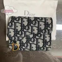 在飛比找蝦皮購物優惠-二手精品 Dior 迪奧 Oblique提花Saddle 三