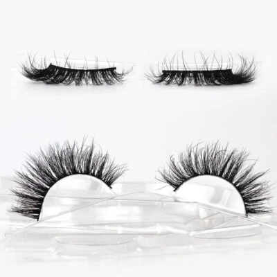 10 Pairs Akissos Long Russian Volume 6DD Wispy Lashes Faux Mink Lashes Pack 16mm