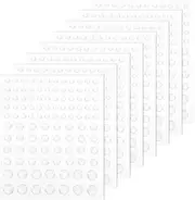 LALAFINA 16 Sheets Clear Dewdrop Droplets Stickers Self-Adhesive Round Water Drops Embellishments Scrapbooking Card Making Supplies for DIY Crafts Paper Decor