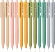 Mr. Pen- Retractable Gel Pens, 12Pack, Black Ink, Natural Vintage Color Barrel Gel Pens, Gel Pens Fine Point 0.5mm, Retractable Pens, Cute Pens, Gel Ink Pens, Aesthetic Pens for Journaling