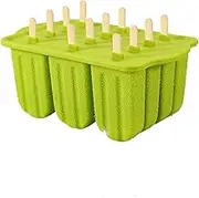 Summer Ice Maker Form Frozen Mold Summer Ice Cube Popsicle Maker Kitchen Moulds(Green)