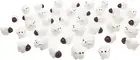 40pcs Miniature Sheep Figurines Mini Herd of Sheeps Figure Toy Cake Toppers...