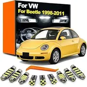 12Pcs LED Interior Light Trunk Door Courtesy Bulb Kit, For VW Beetle 9C 1C 1998-2006 2007 2008 2009 2010 2011