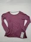 NWT Harmony Balance Ladies Mauve LS Cross Over Front Sz S