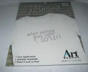 Art Brands - Iron on Transfer - When nothing goes right ... Go Left -