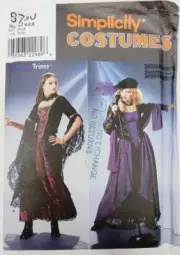 Simplicity 8750 Misses Goth Dress Steampunk costume Sewing Pattern Sz 4 6 8