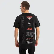 [Nena and Pasadena AFL] Essendon Bombers AFL Vert Tee Jet Black