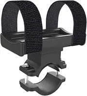 Alasum Flashlight Holder Universal Bracket Holder for Riding Handlebars Mountain Cycling Mount Bicycle Flashlight Stand Bicycle Extension Lamp Holder Composite Plastic Black