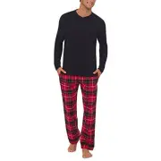 Bedhead - Men's Henley Flannel PJ Set - Nicholas Plaid - Large