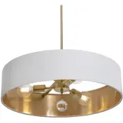 AFX Inc. CLNP24MBSB-WHGD Celine Pendant Satin Brass