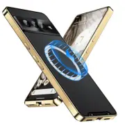 Google Pixel 7/Pixel 7 Pro Shockproof Luxury Magsafe Metal Slim Clear Case Cover