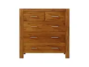 Clovelly Tallboy (5 drawer) - Driftwood Earth