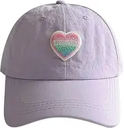 [JIAHG] Girls' Baseball Cap Adjustable Children's Snapback Trucker Cap Cotton Girls Baseball Cap Sun Hat Peaked Cap Quick Drying Cap
