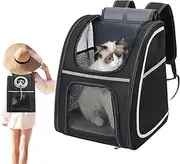 Dog Backpack Carrier,Breathable Puppy Backpack Soft Cat Carrier | Storage Daypack Multipurpose Dog Travel Pouch for Travel Shopping Long Trips