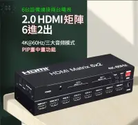 在飛比找Yahoo!奇摩拍賣優惠-(台灣現貨) 真4K HDMI2.0版 6進2出 六進二出 