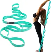 Premium Durable Stretch Straps with Loops, Non-Elastic Stretching Strap for Phys