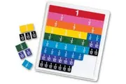 Fraction Tiles Rainbow with Tray