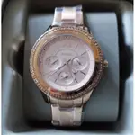 全新購回💐美國FOSSIL💐晶鑽三眼女錶ES5106，玫瑰金色，保證正品