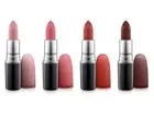 4 MAC Matte Lipstick Set Nude Du Jour Nouvelle Vogue Russian Red Antique Velvet