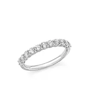 Diamond Band in 14K White Gold, .75 ct. t. w.