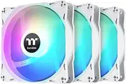 Thermaltake LE120 ARGB PWM Fan White (3 Pack), PWM Controlled 500~1500 RPM, 5V Motherboard Sync, 16.8 Million Colors 9 Addressable LEDs, 66.1 CFM, 120mm Hydraulic Bearing, Case Fan, CL-F205-PL12SW-A