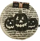 Cynthia Rowley Curious Set of 4 Cotton Jute Halloween Pumpkin Placemats 15" NWT