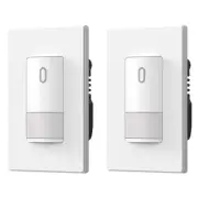 Matte White Single Pole Occupancy Motion Sensor Light Switch, Need Neutral Wi...
