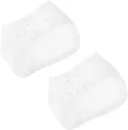 Hoement Invisible Silicone Heel Pads for Height Increase Comfortable Half Heel Insoles Breathable Design Unisex Heightening Inserts for Sneakers Shoes
