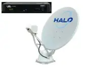 Altech UEC Halo ST85 Auto Motorised Satellite Dish + DSD5000 VAST TV Receiver