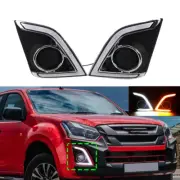 Daylight Daytime Running Lights LED DRL Turn Signal Lamp For Isuzu D-max 2016-17