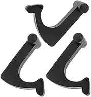 LIFKICH 3pcs Tonearm Clamp Record Player Tabletop Record Holder Record Vinyl Holder Vinyl Record Holder Vinyl Accessories Vinyl Record Accessory Turntable Buckle Record Parts Black Iron