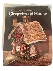 Sealed Vintage 1978 YOURS TRULY 3D Fabric Gingerbread House #2503 PATCHWORK KIT