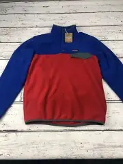 New New Patagonia Men's LW Synchilla Snap T Pullover Touring Red Size Small NWT