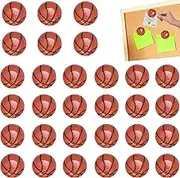 35 Pack Sport Ball Push Pins Basketball Thumb Tacks Mini Cute Basketball Pushpins Decorative Ball Cork Board Pins Map Tacks for Office Home Bulletin Board Cork Board