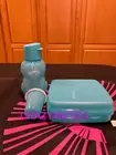 Tupperware ECO Lunch/Snack Set Teal Lion Sandwich Keeper NEW BPA FREE SHIPPING