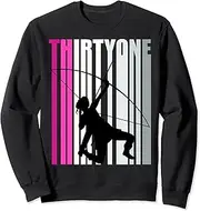 [X.Style] Womens 31st Archery Birthday Archer Queen Bow Arrow Sweatshirt ds1925 Sweater (XL) Black