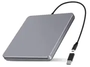 External Drive USB C SuperDrive for Apple, Slot-in CD External Drive for Mac,...