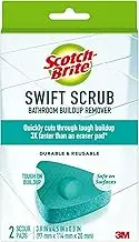 Scotch-Brite Swift Scrub, Bathroom Buildup Remover, 2 Scrubbers