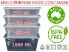 NEW Australia Made BPA Free Take Away Containers + Lids 500ml 650ml 750ml 1000ml