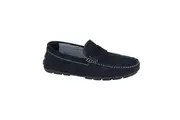 Roamers Mens Suede Square Toe Loafers (Navy) - UTDF2397