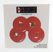 NEW Waechtersbach Germany Peanuts SNOOPY Christmas DESSERT Salad Plates 7.75”