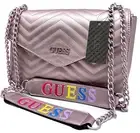 GUESS COLETTA LOGO CROSSBODY & SHOULDER BAG HANDBAG Pink • AUTHENTIC New BNWT