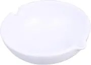 GLSTOY Ceramic Ink Dish for Calligraphy Practical Brush Pen Washing Plate Lightweight Desktop Inkwell Holder for Art Drawing Stylish White Design for Ink Painting Enthusiasts